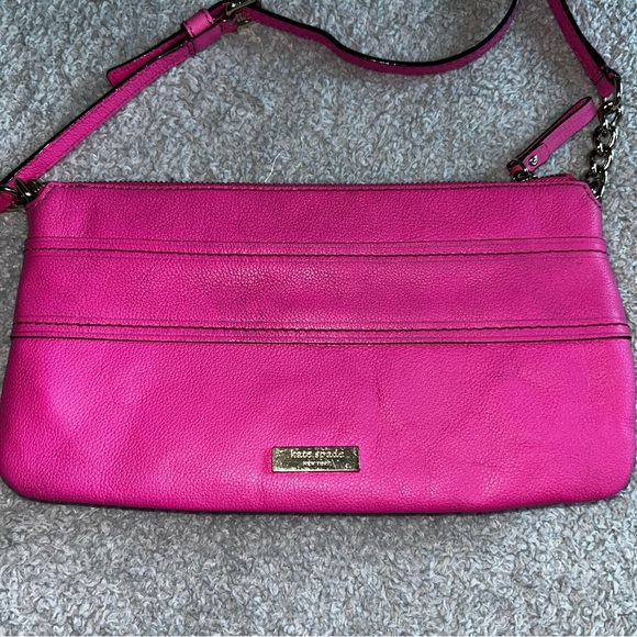 Kate Spade Vibrant Pink Crossbody Bag with Bow Accent - Picture 2 of 12